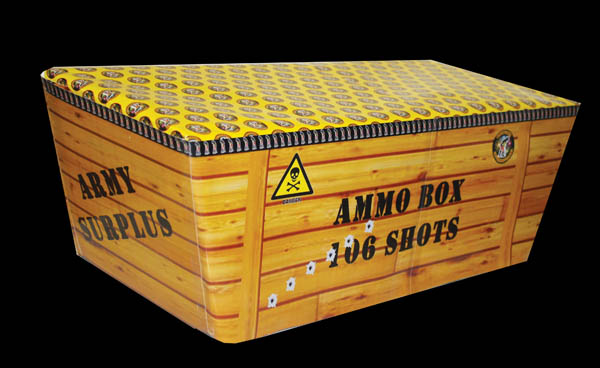 Single Ignition or Single Fuse Fireworks Ammo Box from Sandling Fireworks