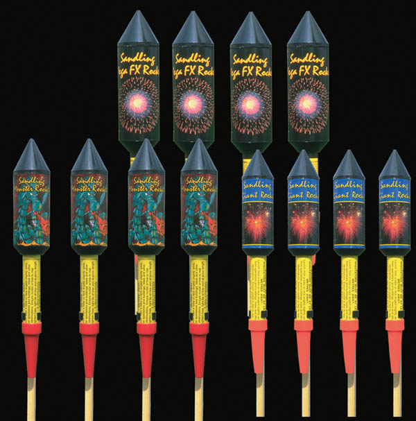 Sandling fireworks rockets