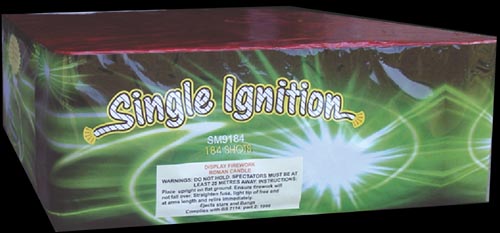 Single Ignition or Single Fuse Fireworks Skyshow from Sandling Fireworks